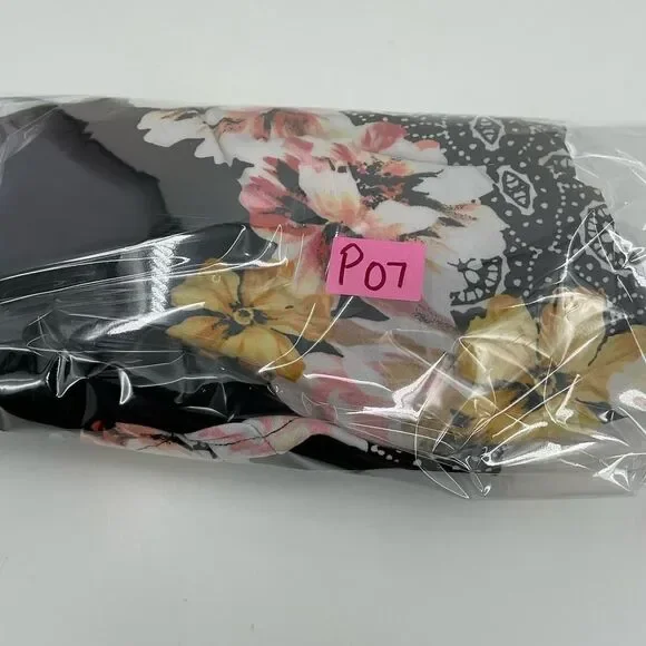 JM Collection Cold Shoulder Floral Printed Shift Dress size PS - Picture 7 of 7